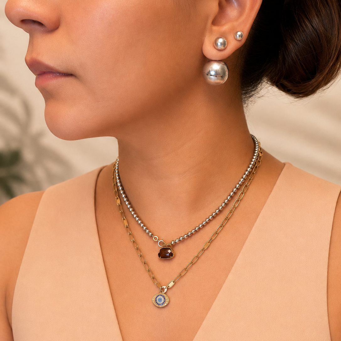 GILBI Floating Smoky Topaz Cloud Pendant