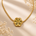 GILBI Floating Floral Yellow Topaz Pendant