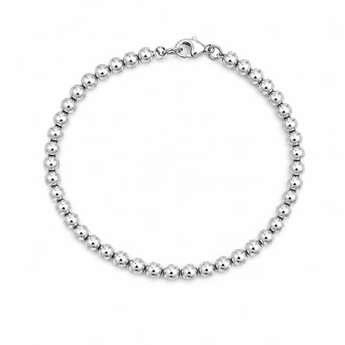 Ball Bead Bracelet Silver
