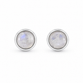 GILBI Moonstone Big Studs in Silver