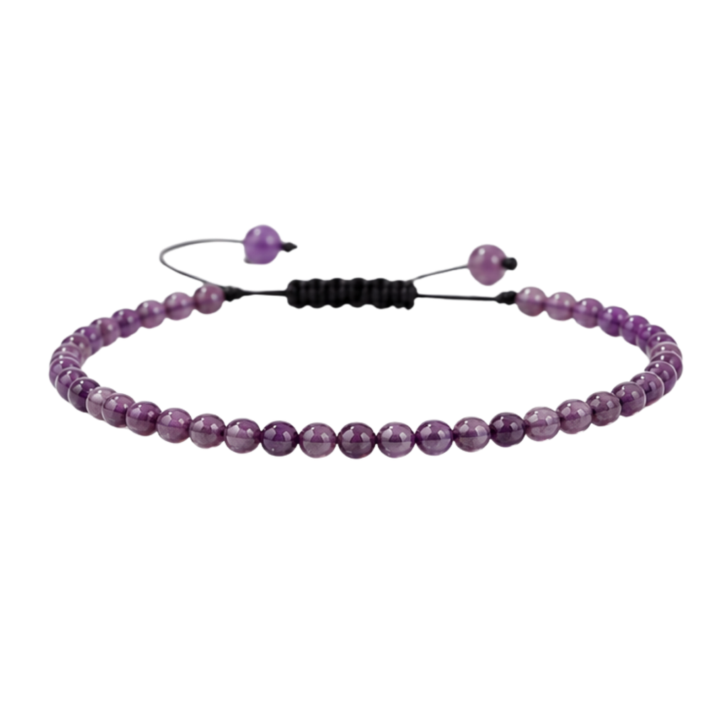 GILBI Natural Amethyst Woven Bracelet