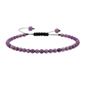 GILBI Natural Amethyst Woven Bracelet