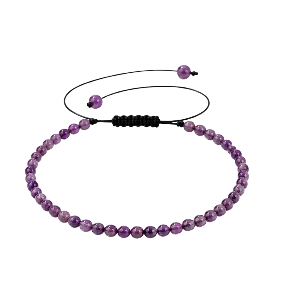GILBI Natural Amethyst Woven Bracelet