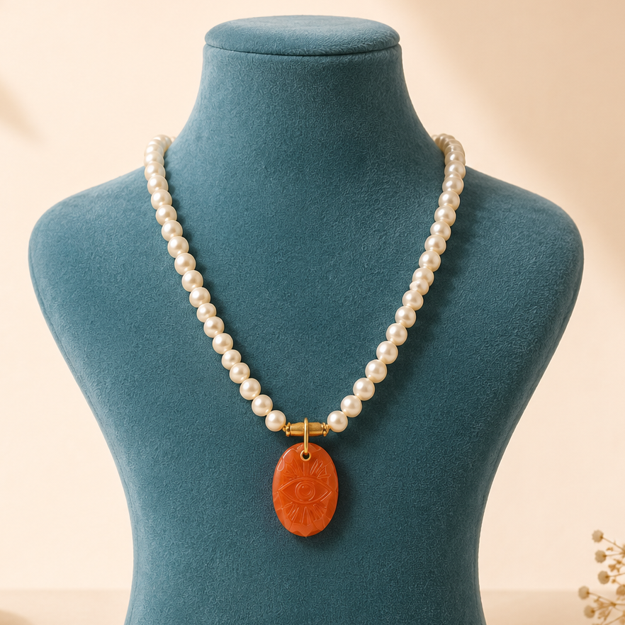 GILBI Carnelian Eye Pendant