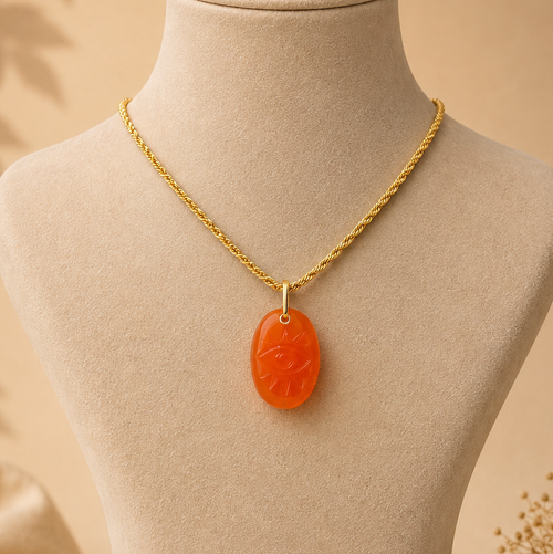 GILBI Carnelian Eye Pendant