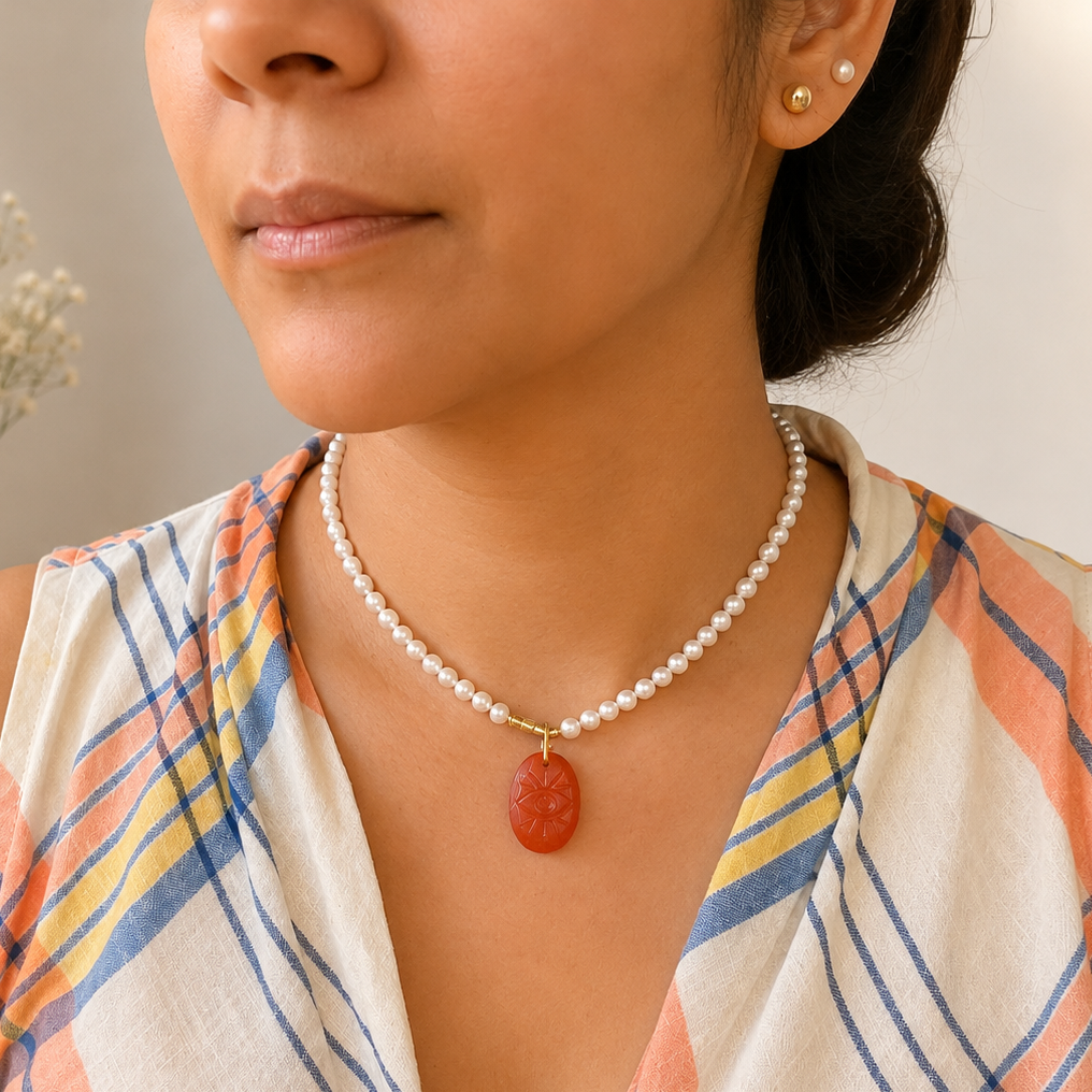 GILBI Carnelian Eye Pendant