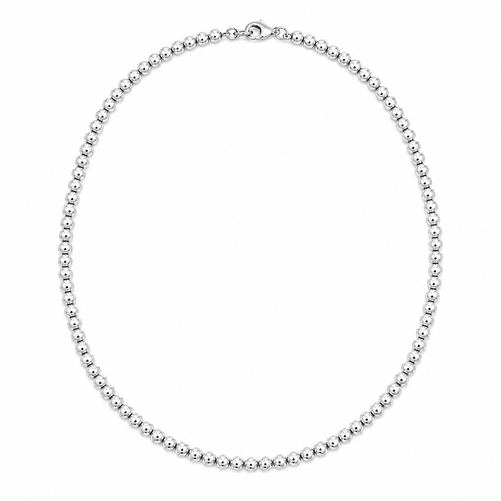 GILBI Silver Ball Necklace
