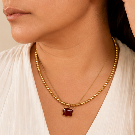 GILBI Floating Ruby Pendant