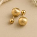 GILBI Double Sphere Gold Studs