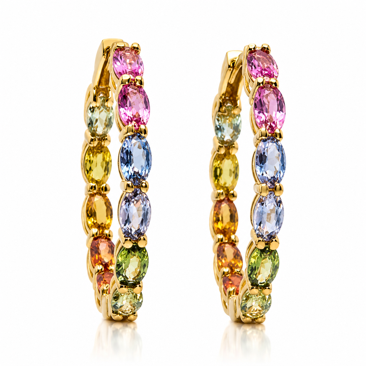 GILBI Rainbow Sapphire Hoops