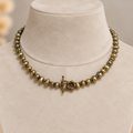 GILBI Patina Pearls and Tourmaline Choker