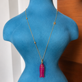GILBI Pink Chalcedony Lucky Fish Pendant