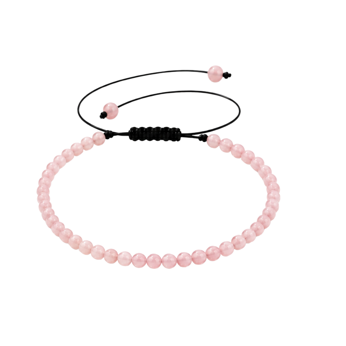 GILBI Natural Rose Quartz Woven Bracelet