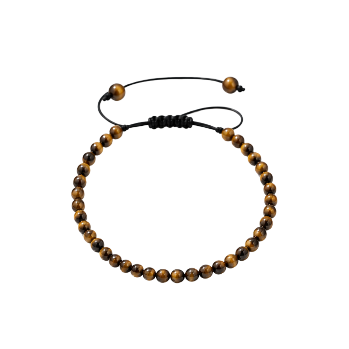 GILBI Natural Tiger Eye Woven Bracelet