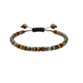 GILBI Natural Tiger Eye African Pine Woven Bracelet